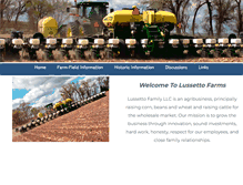 Tablet Screenshot of lussettofarms.com